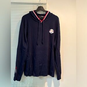 RLX by Ralph Lauren Washable Cashmere Hoodie Sweater XXL Ryder Cup